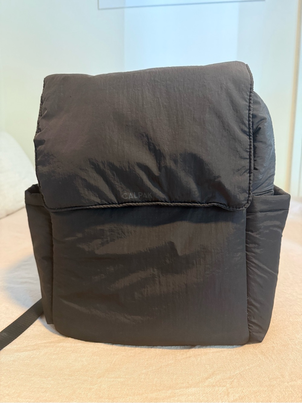 Calpak Black Diaper Bag with Laptop Sleeve